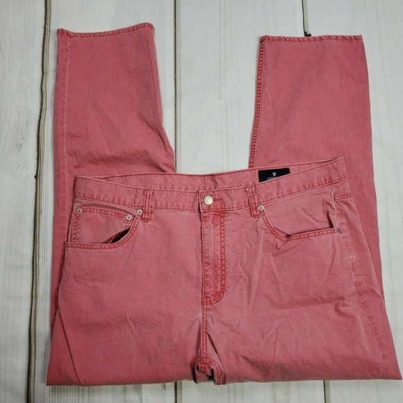 Cremieux Cantrell Mens Pants Size 38x30 Chino Straight Leg Pink - Picture 2 of 8